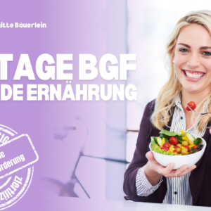 BGF - Gesundheitsführerschein online - Einführung in nachhaltige und gesunde Ernährung