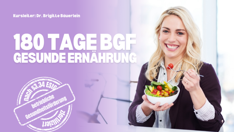 BGF – Gesundheitsführerschein online – Einführung in nachhaltige und gesunde Ernährung